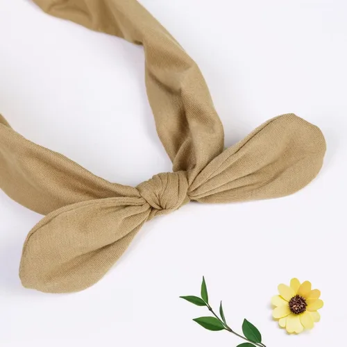 Miniatura 4 de Huachi Paquete de 12 diademas con lazo para mujeres, bandas elásticas para la cabeza, diadema anudada, turbante con orejas de conejo, accesorios