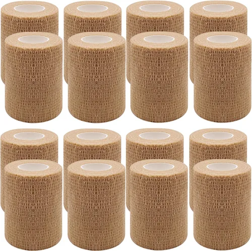 Miniatura 8 de Paquete de 8 envolturas para caballos de 6 pulgadas x 5 yardas, vendajes grandes autoadhesivos, cinta atlética elástica autoadhesiva, envoltura
