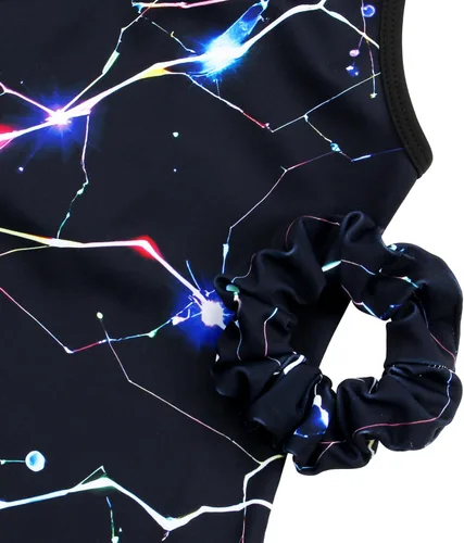 Miniatura 67 de MODAFANS Leotardos de gimnasia para niñas brillantes para bailar ballet, pantalones cortos con espalda cruzada