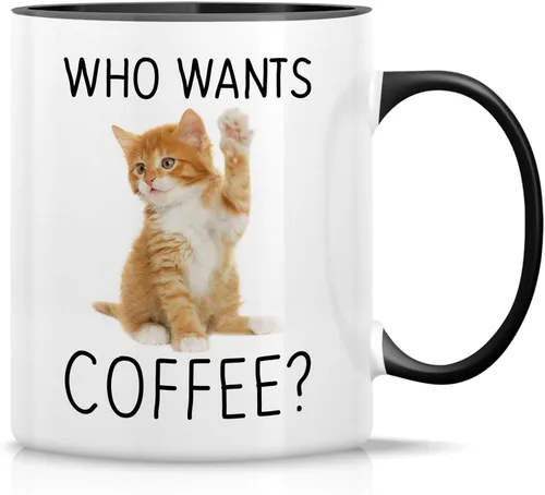 Miniatura 28 de Retreez - Taza Graciosa Show Me Your Kitties Amantes de Gatos, 325 ml, Tazas de Café de Cerámica, Divertidas, Sarcasmo, Sarcasticas, Regalos