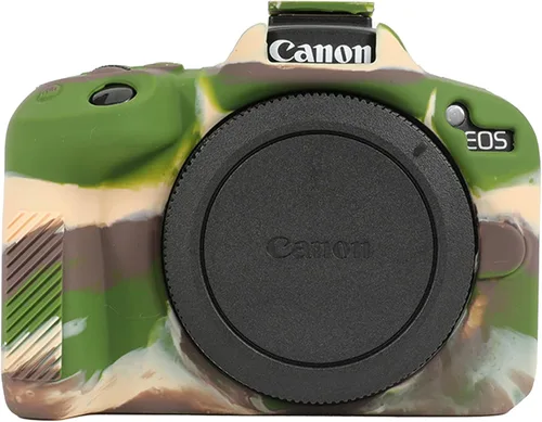 Miniatura 7 de Leayjeen Funda protectora de silicona compatible con cámara Canon EOSR50, carcasa protectora de silicona suave para cámara R50, con cubierta