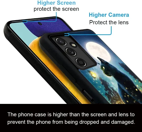 Miniatura 5 de ZHEGAILIAN Funda compatible con Samsung Galaxy A14 5G, antideslizante, de poliuretano termoplástico suave, a prueba de golpes, compatible con Gato