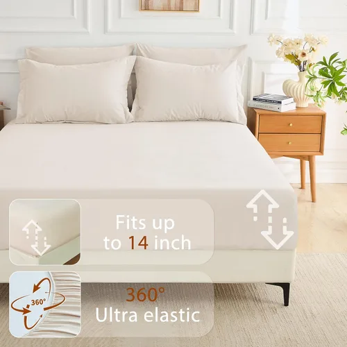 Miniatura 6 de MUXHOMO Juego de edredón de 5 piezas Twin XL, cama suave en una bolsa tamaño Twin XL, juego de ropa de cama para todas las estaciones con edredón