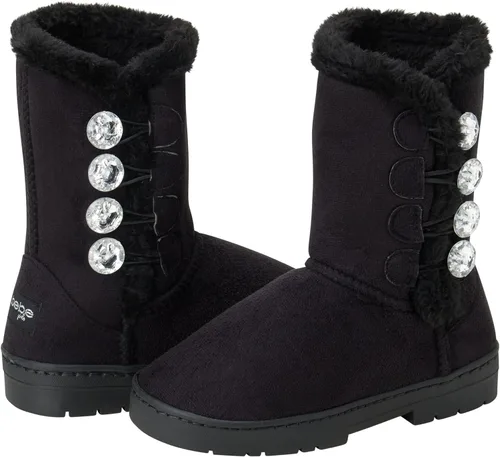 Miniatura 3 de bebe Girl's Fur Lined Winter Boot with Rhinestone Details (ToddlerLittle GirlBig Girl)