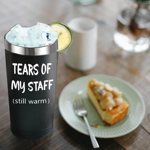 Miniatura 5 de Regalos de jefe para hombres, regalo del día del jefe para hombres, vaso de lágrimas de mi personal, divertidos regalos de Bos para hombres