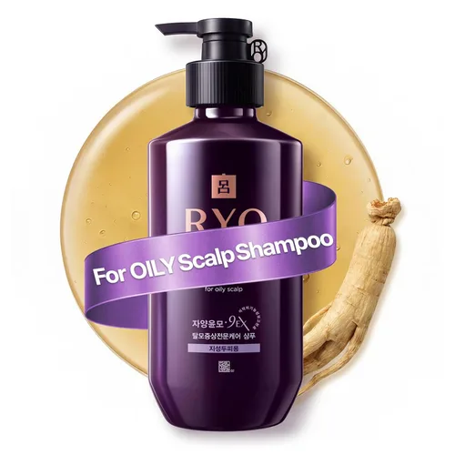 RYO Hair Strength Expert Care Champú para cuero cabelludo graso, hidratante y alivia la picazón para la sequedad, fortalecimiento del cabello,
