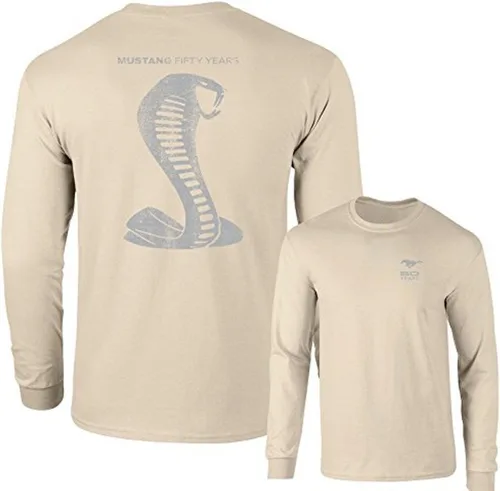 Miniatura 12 de Mustang 50 Years Ford 50 Gray Snake Camiseta de manga larga F & B Carbón vegetal