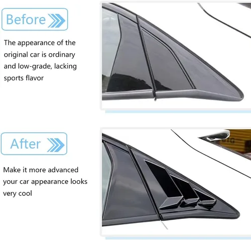 Miniatura 2 de Cubierta decorativa para ventana lateral trasera Honda Civic de 10ª generación 2016-2021, rejillas de ventilación de aire trasera, accesorios