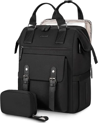 Miniatura 39 de LOVEVOOK - Mochila para laptop, para viaje de trabajo, bolso de enfermera, profesor, médico, viajero, para computadora de negocios, mochila