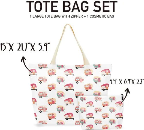 Miniatura 4 de 2 bolsas de maquillaje, bolsa de playa impermeable, para playa, piscina, viajes y campamento, para mujeres, mejor amiga, hermana