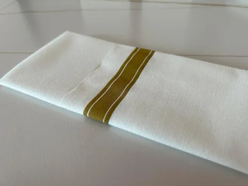 Miniatura 7 de JEBBLAS Paquete de 50 servilletas desechables con tacto de lino, bolsillo integrado para cubiertos, servilletas decorativas de boda, servilletas