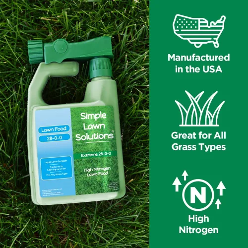 Miniatura 7 de Maximum Green & Growth Fertilizante de alto nitrógeno 28-0-0 para césped líquido en aerosol para primavera y verano, cualquier tipo de hierba