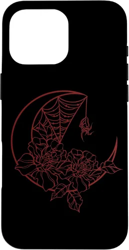 Miniatura 18 de Goth Y2K Alt Fairy Grunge Emo Flower Rose Web Spider Moon Case for iPhone 17