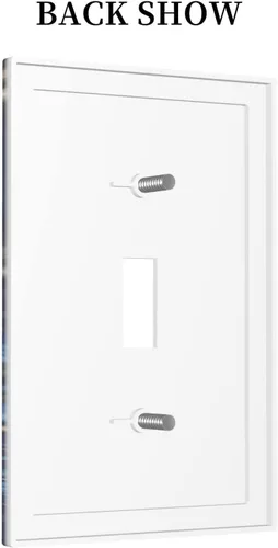 Miniatura 108 de Placa de Interruptor de Luz Azul de 1 Gang, Placa de Pared Decorativa de Palanca Individual, Cubierta de Placa de Pared de Palanca, Placa Frontal