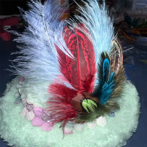 Miniatura 2 de 100 plumas de faisán azul turquesa de 2 a 3 pulgadas para manualidades, decoración de atrapasueños Azul lago