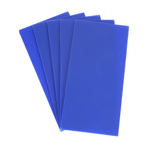 Miniatura 4 de uxcell Hojas de plástico corrugado, letreros negros en blanco de 0.118 pulgadas para patio, 8 x 12 pulgadas, tablero impermeable en blanco, 5 piezas