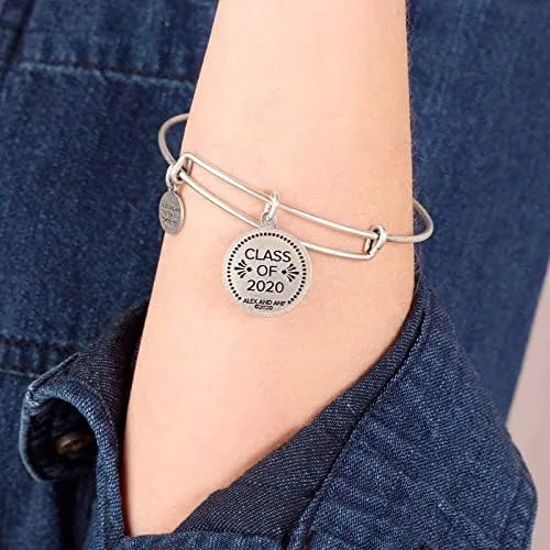 Miniatura 5 de Alex and Ani A20EBGRADRS Clase de 2020 Pulsera de talla única, plata rabelia (A20EBGRADRS), Metal