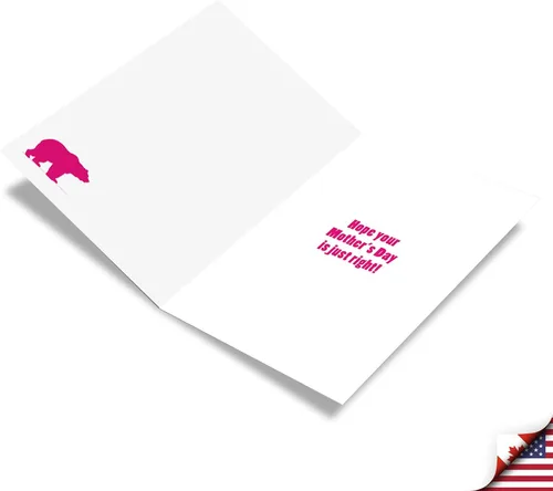 Miniatura 2 de NobleWorks - Tarjeta del Día de la Madre - Regalo sincero, Tarjeta de felicitación para mamás (con sobre) - Mama Bear C3462MDG