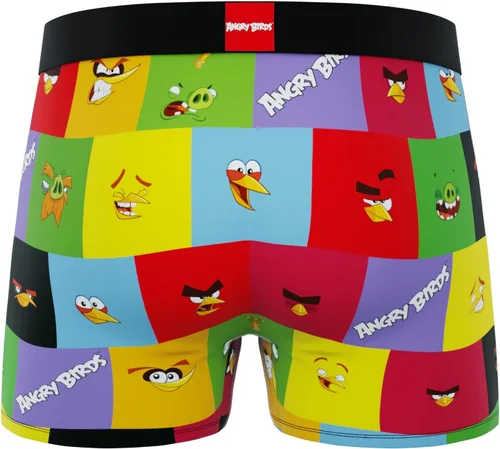 Miniatura 7 de CRAZYBOXER Ropa interior para hombre Angry Birds, ligera, cómoda, con cintura antideslizante (paquete de 2)