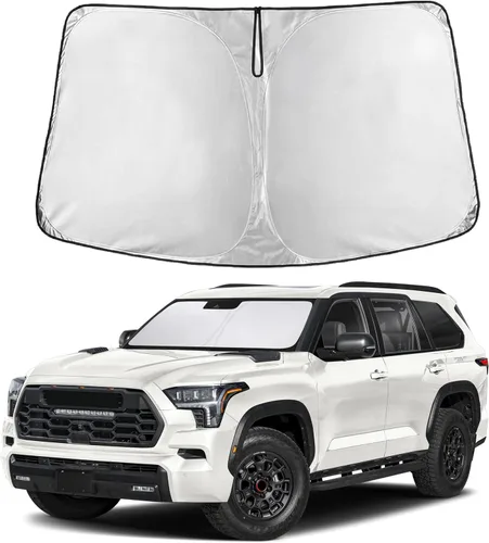 Miniatura 30 de Autovir Parasol para parabrisas Rivian R1S 2022-2024 2025 2026, parasol para ventana delantera, protección UV, bloqueador de calor, accesorios