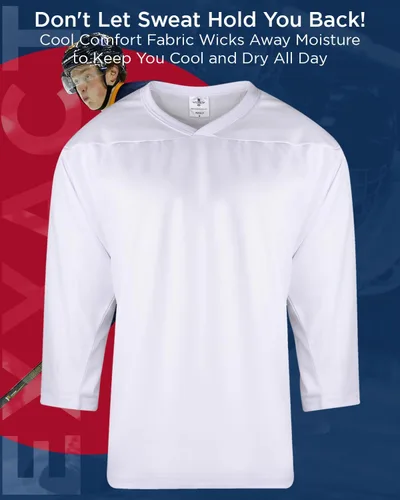 Miniatura 4 de Exxact Sports Camisetas de hockey juvenil para niños, camiseta de práctica de hockey, camiseta en blanco de hockey, camiseta de hockey sobre hierba