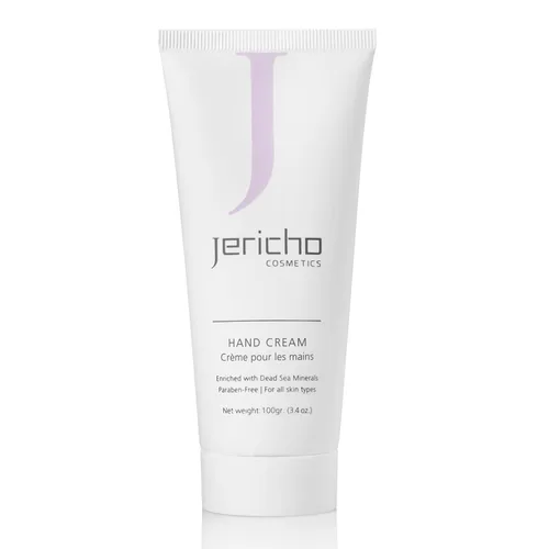 Jericho Cosmetics Crema de manos – Hidratante y nutritiva con aloe, aceite de oliva y sales del mar muerto – Fórmula hidratante con hamamelis y