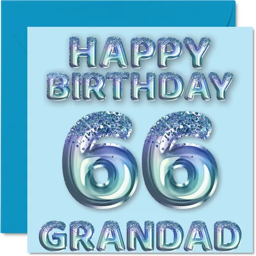 Miniatura 290 de Stuff4 Tarjeta de primer cumpleaños para niños, globo de fiesta con purpurina azul, tarjetas de feliz cumpleaños para niño de 1 año, nieto, hijo, 57