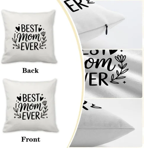 Miniatura 3 de Moms Valentines Day Gifts Accent Pillow Covers 16X16 for Mom Birthday Best Mom Presents Mama Gift Mama Bear Gifts Velvet Pillow Case Indoor Home