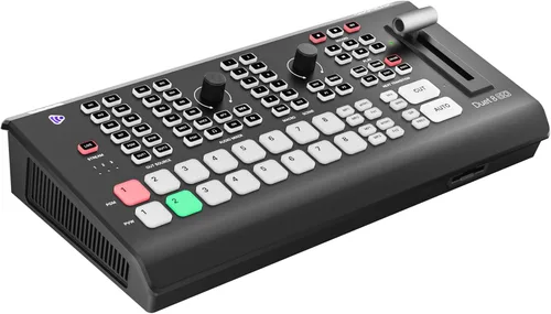 Osee GoStream Duet 8 ISO, conmutador de video de 8 canales con 4 4K-HDMI, 4 SDI y 4 NDI HX/ 4 SRT/4 RTMP/2 Webcam. 2 XLR Audio, 8 diseños, grabación