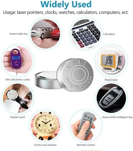 Miniatura 4 de SKOANBE 20PCS LR41 384 192 AG3 SR41 1.5V botón de la célula de la moneda de la batería