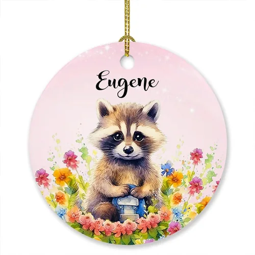 Miniatura 16 de Adorno de elefante de Navidad 2025, lindo adorno de elefante personalizado para árbol de Navidad, adornos de elefantes florales para bebés, regalos