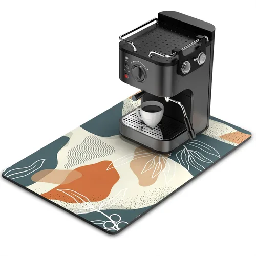 Miniatura 60 de Rnivvi Tapete de secado de platos para encimera de cocina, 16 x 18 pulgadas, bonita almohadilla de secado absorbente resistente al calor con goma