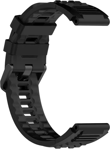 Miniatura 5 de Correas de reloj compatibles con Amazfit T-Rex Ultra Smart Watch Band de silicona suave de repuesto para mujeres y hombres Negro