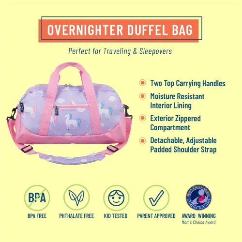 Miniatura 2 de Wildkin - Bolsa de viaje para niños y niñas, tamaño equipaje y perfecto para la práctica después de la escuela o un fin de semana o viaje nocturno