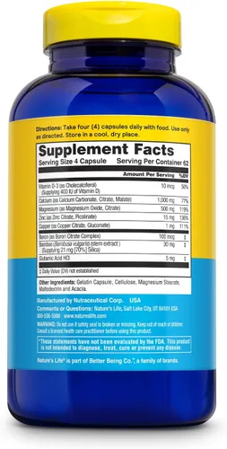 Miniatura 2 de Nature's Life Complejo de zinc Cal Mag 250 ct