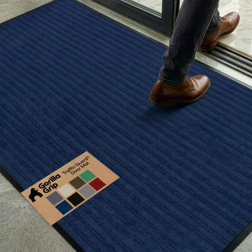 Miniatura 56 de GORILLA GRIP Tapete impermeable para puerta de protección de tráfico, tapetes de entrada resistentes, respaldo fuerte, alfombras comerciales