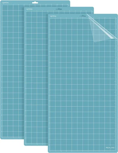 Miniatura 8 de Realike - Plantilla de corte de 12 x 12 pulgadas para Silhouette Cameo 5/4/3/2/1 (3 plantillas - agarre estándar, agarre ligero, agarre fuerte)