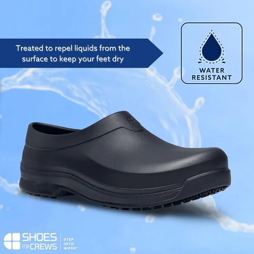 Miniatura 3 de Shoes for Crews Zuecos de trabajo antideslizantes para mujeres y hombres, zapatos de seguridad profesionales, resistentes al agua, antideslizantes