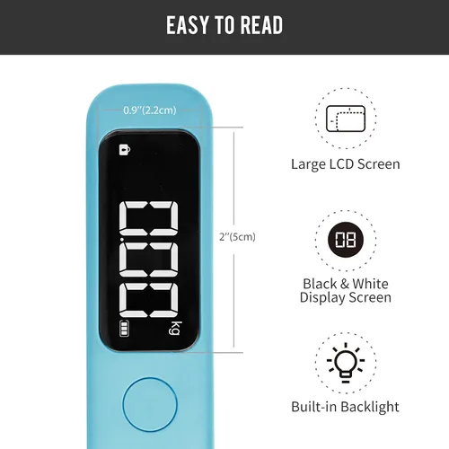 Miniatura 2 de pack all 110 Lbs Luggage Scale, Digital Handheld Luggage Scale, Travel Weight Scale for Luggage with Backlit LCD Display