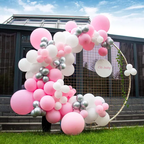 Miniatura 94 de 32 piezas de globos grandes morados de 18 pulgadas, globos redondos grandes de látex para decoración de cumpleaños y bodas. (morado)