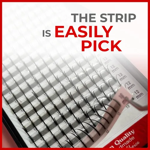 Miniatura 2 de THE LASH SUPPLY Spikes - Extensiones de pestañas profesionales, rizo C/D, 0.39-0.71 pulgadas de longitud, 0.07 de grosor, 16 líneas de pestañas