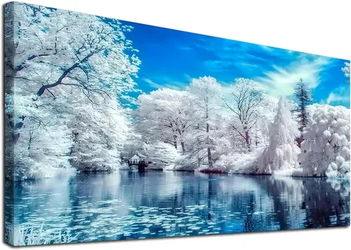 Miniatura 11 de JATOK Kits de pintura de diamantes para adultos, kits de arte de diamantes en cascada colorida 5D para principiantes, pintura de taladro redondo