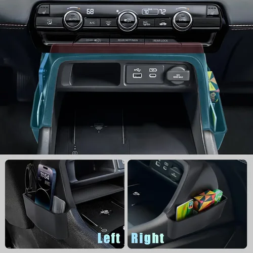 Miniatura 5 de Organizador de consola central Compatible con 2023 2024 2025 2026 Honda Pilot 2026 Passport Bandeja lateral de cambio de marchas Caja de accesorios
