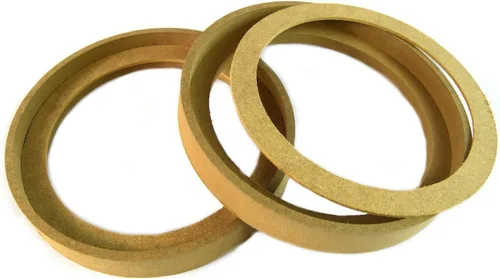 Miniatura 3 de Anillo de madera espaciador de altavoz, 1 par de 6.5 pulgadas, anillo de 6.5 pulgadas, anillo de MDF con bisel