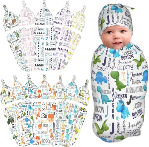 Miniatura 18 de Manta personalizada para bebé y niño con nombre, mantas de bebé personalizadas para niñas y niños con nombre, artículos personalizados para bebés