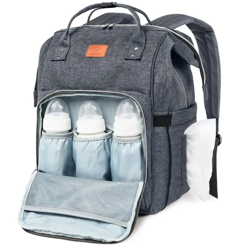 Miniatura 12 de Mochila para Pañales de KeaBabies - Gran Mochila para Bebés, para Niños y Niñas, Mochila de Pañales Impermeable de Gran Capacidad con Funciones Azul
