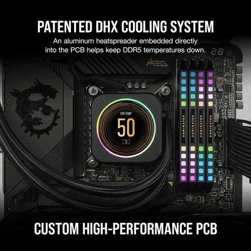 Miniatura 5 de CORSAIR Dominator Platinum RGB DDR5 RAM 32 GB (2 x 16 GB) 6000 MHz CL30 Intel XMP iCUE Memoria de computadora compatible - Negro (CMT32GX5M2B6000C30)