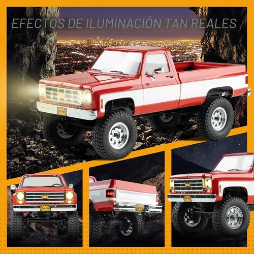 Miniatura 4 de BEEZRC FMS 1/18 RC Crawler FCX18 Chevy K10 RC Camión RTR RC Coche Licencia Oficial Modelo 8km/h 4WD 900mAh Pasatiempo RC Coches Control Remoto Coche