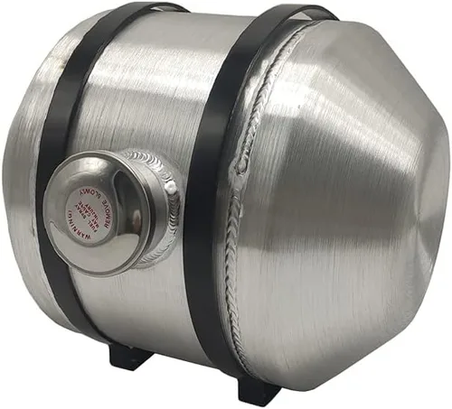 Tanque de combustible 10"x12" Salida 1/2" NPT Capacidad 3.75 galones de aluminio Centro de llenado de gas tanque de gas