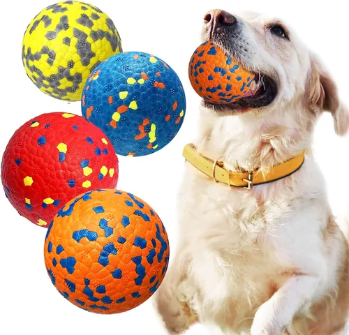 Miniatura 10 de Petcare Paquete de 2 pelotas para perros, juguetes para masticadores agresivos, pelotas de tenis indestructibles para perros medianos y grandes